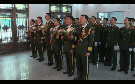 支队|武警某支队举办集体婚礼和军民联谊会|荔枝军事