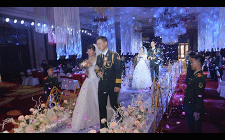 支队|武警某支队举办集体婚礼和军民联谊会|荔枝军事