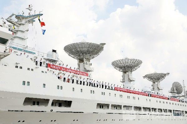 远望|远望5号船开启跨年度航程|荔枝军事