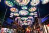  Tourists walk along an alleyway decorated with lanterns in the ancient town of Zhouzhuang in Kunshan, east China's Jiangsu Province, Sept. 27, 2020. (Xinhua/Yang Lei)