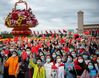 A flag-raising ceremony to celebrate the 72nd anniversary of the founding of the People's Republic of China is held at the Tian'anmen Square in Beijing, capital of China, Oct. 1, 2021. (Xinhua/Chen Zhonghao)

