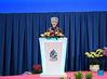 A representative speaks during the opening ceremony of the 15th meeting of the Conference of the Parties to the UN Convention on Biological Diversity (COP15) in Kunming, southwest China's Yunnan Province, Oct. 11, 2021. COP15 kicked off in Kunming on Monday. (Xinhua/Chen Yehua)