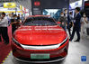 　　这是在第130届广交会上拍摄的比亚迪新能源汽车（10月15日摄）。新华社记者 邓华 摄