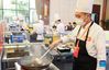 Chefs prepare dishes during a Sichuan cuisine skills competition in Chengdu, capital of southwest China's Sichuan Province, Oct. 18, 2021. The 2021 World Sichuan Cuisine Conference kicked off on Monday in Pidu District of Chengdu City, during which chefs show the trending culinary skills of Sichuan cuisines. (Xinhua/Jiang Hongjing)