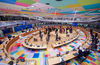 EU leaders attend a round table meeting on the second day of a European Union (EU) summit at The European Council Building in Brussels on October 22, 2021. 