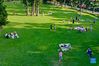 Aerial photo taken on Oct. 5, 2021 shows people having fun at the Xiamen Botanical Garden in Xiamen, southeast China's Fujian Province. Outdoor public places in Xiamen started to reopen from Oct. 5, as the results of the sixth round of citywide nucleic acid testing all came out negative. (Xinhua/Jiang Kehong)