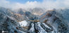  2021年3月1日，北京，延庆八达岭地区降下大雪，整个银装素裹，宛如童话世界。八达岭高速穿行山间，状如巨龙！
