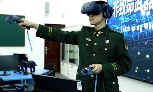 满满科技感！VR模拟仿真系统走进武警士官学校课堂|荔枝军事
