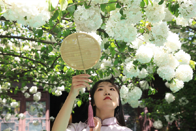 南京清凉山公园举办汉服文化节 吸引众多汉服爱好者