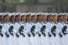 2019年10月1日上午，庆祝中华人民共和国成立70周年大会在北京天安门广场隆重举行。海军方队。签约供稿人/人民视觉