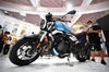 hoto taken on May 9, 2021 shows a domestically produced motorcycle on display in the Provinces, Municipalities, Autonomous Regions of China Exhibition Hall during the first China International Consumer Products Expo in Haikou, capital of south China's Hainan Province. (Xinhua/Guo Cheng)