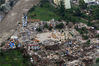 2008年5月17日，四川阿坝，汶川县映秀镇震后现场。