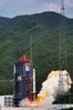 A Long March-2C carrier rocket blasts off from the Xichang Satellite Launch Center in southwest China's Sichuan Province, June 18, 2021. China successfully sent a new remote-sensing satellite group into orbit from the Xichang Satellite Launch Center in southwest China's Sichuan Province on Friday. The satellites were launched by a Long March-2C carrier rocket at 2:30 p.m. Beijing time. This is the ninth group belonging to the Yaogan-30 family. Also aboard was Tianqi-14, a satellite belonging to the Tianqi constellation. It was the 375th mission of the Long March rocket series. (Photo by Guo Wenbin/Xinhua)