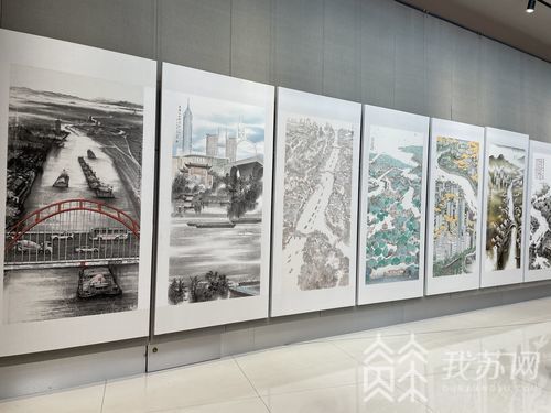 笔墨绘芳华 丹青写丹心 “百年江苏”大型美术精品创作工程作品展在宁开展_我苏网