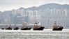 Fishing boats flying China's national flags and the flags of the Hong Kong Special Administrative Region (HKSAR) cruise at Victoria Harbour in Hong Kong, south China, July 1, 2021. Hong Kong on Thursday held various events to celebrate the 100th anniversary of the founding of the Communist Party of China (CPC) and the 24th anniversary of Hong Kong's return to the motherland. A series of celebrations were organized across Hong Kong, including parades of buses and fishing vessels. A commemorative movie named 