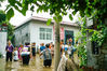 2021年7月23日，河南省新乡地区卫辉市城郊乡北关村，受困者。