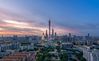 An aerial view of downtown Guangzhou, Guangdong province, on July 18, 2020. [Photo provided to China Daily]