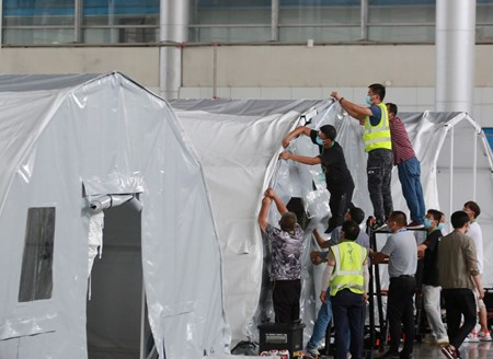 Inflatable labs set to speed up virus testing in Yangzhou