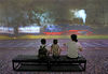 2021年9月11日，在浙江省杭州市浙江展览馆，观众们在观看《心灵的畅想——莫奈艺术沉浸式体验》中国巡展。