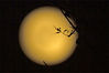 A full moon rises in Tianjin on Sept 21, 2021, which marks the traditional Mid-Autumn Festival in China. [Photo/IC]