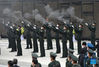 Soldiers fire a gun salute during a burial ceremony for the remains of 109 Chinese People's Volunteers (CPV) martyrs at the CPV martyrs' cemetery in Shenyang, northeast China's Liaoning Province, Sept. 3, 2021. The remains of 109 Chinese soldiers killed in the 1950-53 Korean War were laid to rest on Friday in Shenyang. (Xinhua/Yang Qing)

