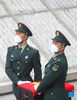 A coffin containing the remains of Chinese People's Volunteers (CPV) martyr is escorted by soldiers during a burial ceremony at the CPV martyrs' cemetery in Shenyang, northeast China's Liaoning Province, Sept. 3, 2021. The remains of 109 Chinese soldiers killed in the 1950-53 Korean War were laid to rest on Friday in Shenyang. (Xinhua/Yang Qing)