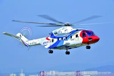 國產AC313A大型民用直升機首飛成功 可執行海上救援等任務