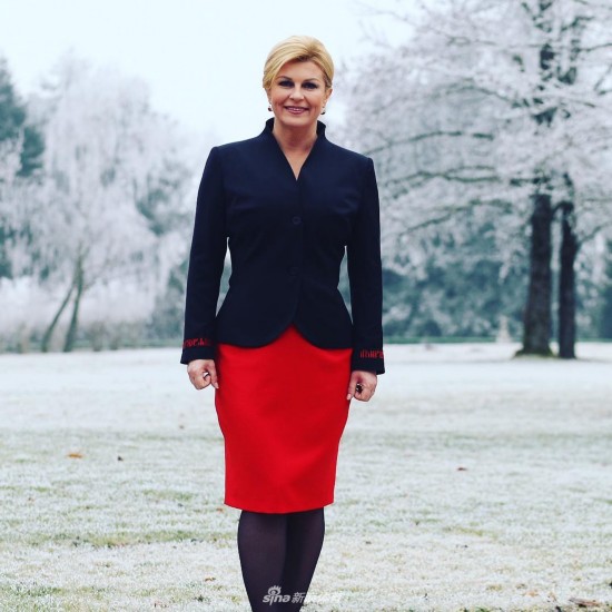 克罗地亚女总统哺乳照图片