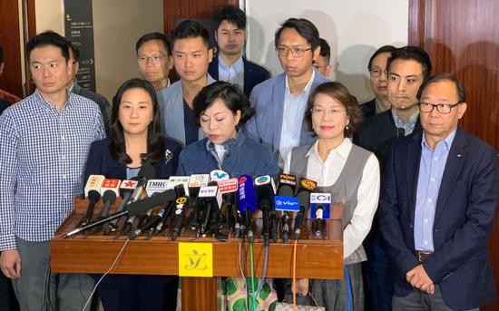 香港建制派议员声明:支持政府依法采取措施止暴