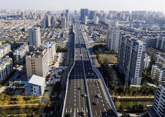 盐城市内环高架快速路网工程为盐城市快速路二期工程新建项目.
