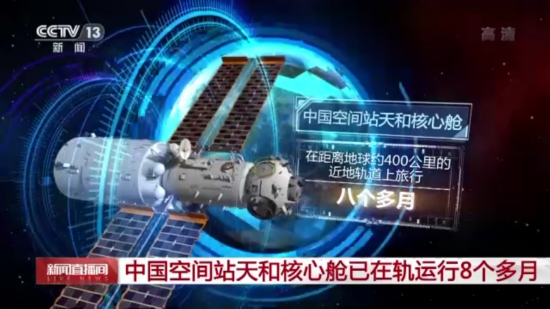 中国空间站天和核心舱已在轨运行8个多月 新年精彩继续!_荔枝网新闻