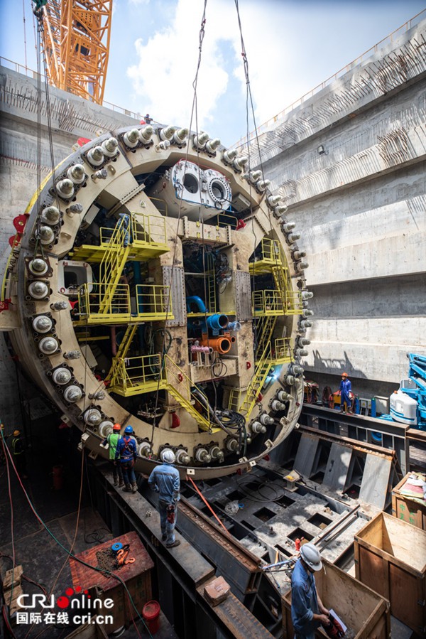 盾构机安装现场