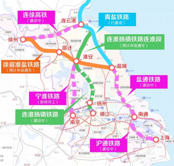 連鎮鐵路連淮段,徐宿淮鹽鐵路開始靜態驗收