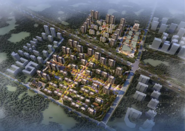 北辰花园鸟瞰图