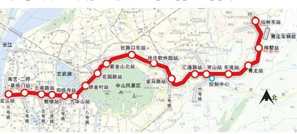 南京四号地铁站线路图图片