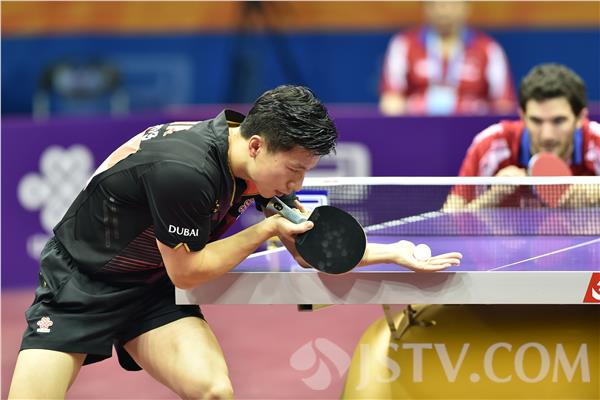 苏州世乒赛:中国选手马龙4:1击败法国选手晋级
