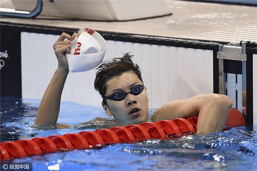2016里约奥运会游泳男子仰泳200米半决赛:徐嘉余,李广源晋级决赛