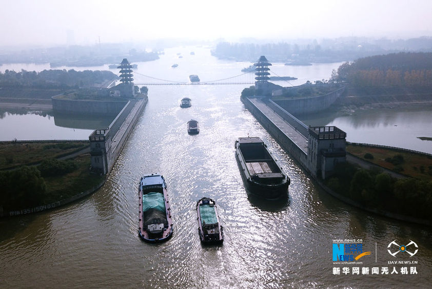 江苏淮安由于京杭大运河穿城而过,流经主城区的清河,清浦,淮阴,楚州