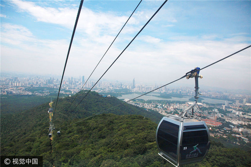 紫金山天文台索道图片