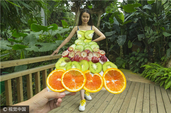 水果当衣服的创意照片图片