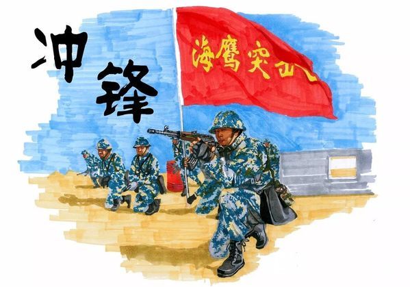 荔枝军事:燃爆啦!手绘"酷漫"神还原新兵实战化训练