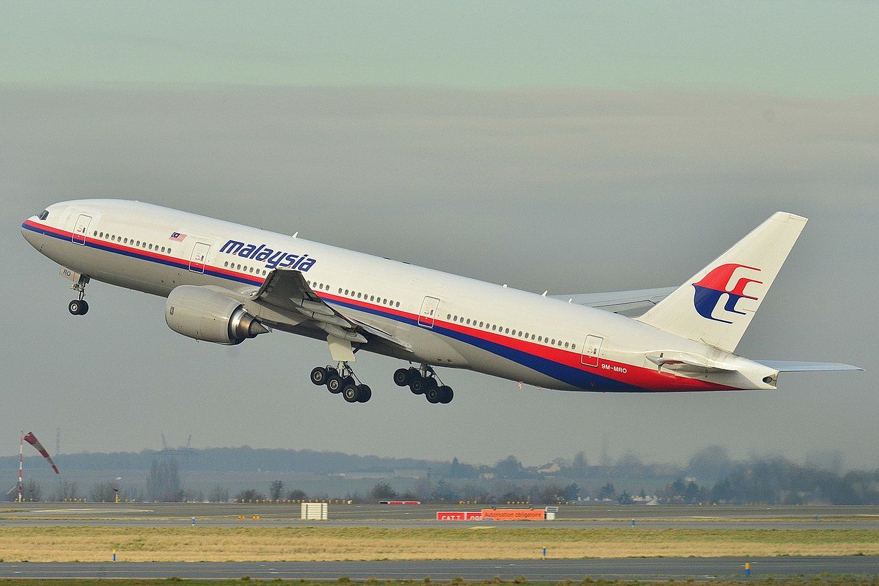 马航mh370航班,所用机型是波音777-200er.