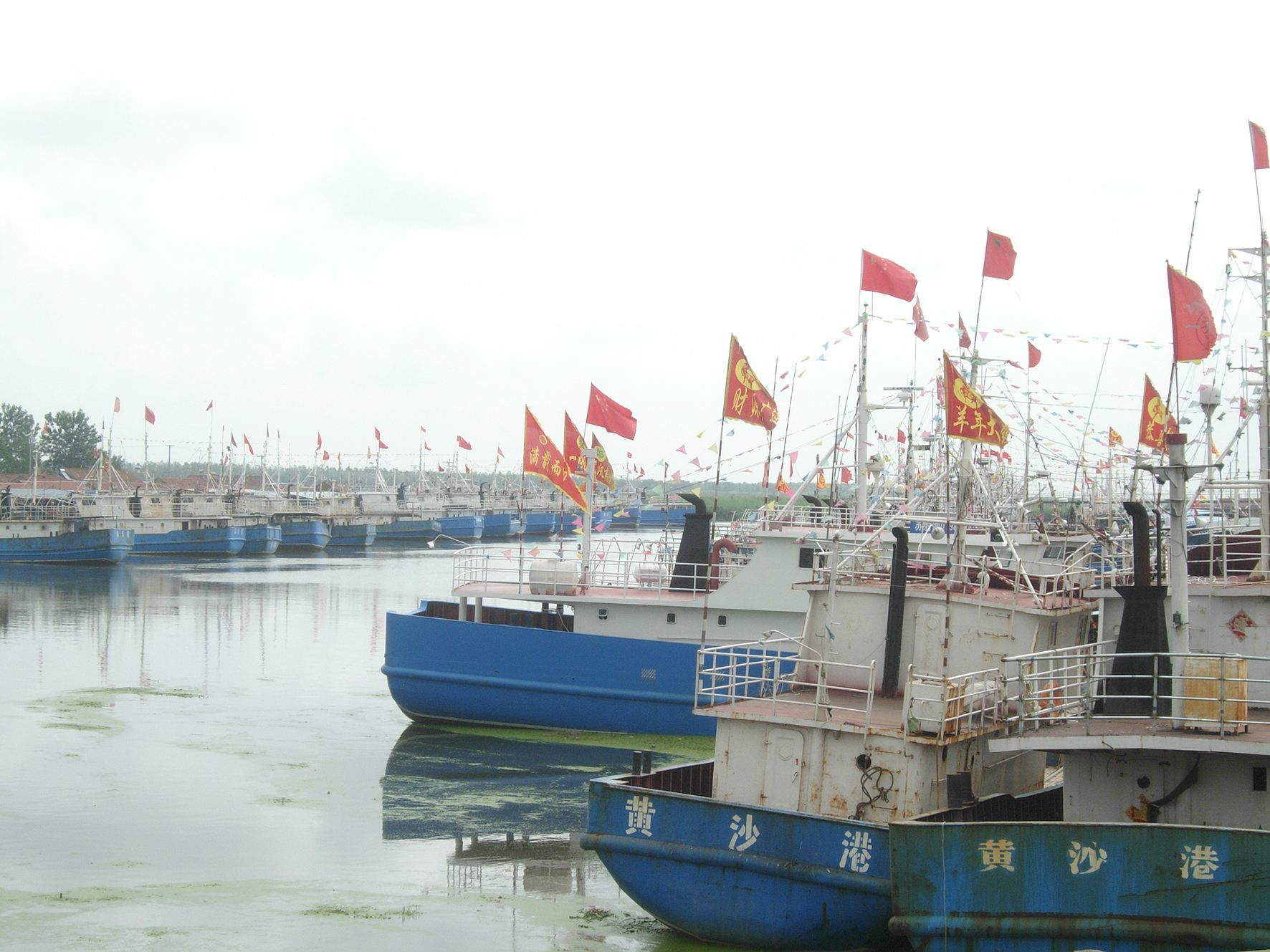 资料图9月17日,国家中心渔港——射阳县黄沙港马达声轰鸣,一艘艘渔船