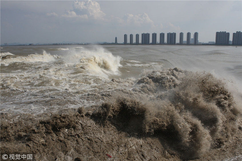 八月十八观潮季来临 盘点历年钱塘江大潮-荔枝网图片