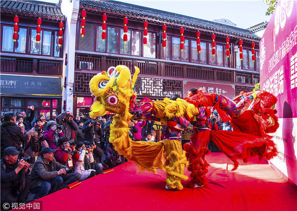 南京民俗文化节 非遗传人闹新春