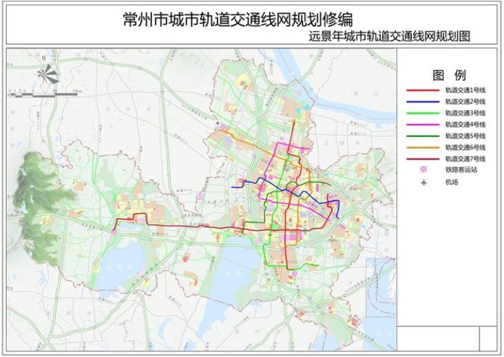 常州市城市轨道交通线网规划修编获批复目标2035年有7条线路