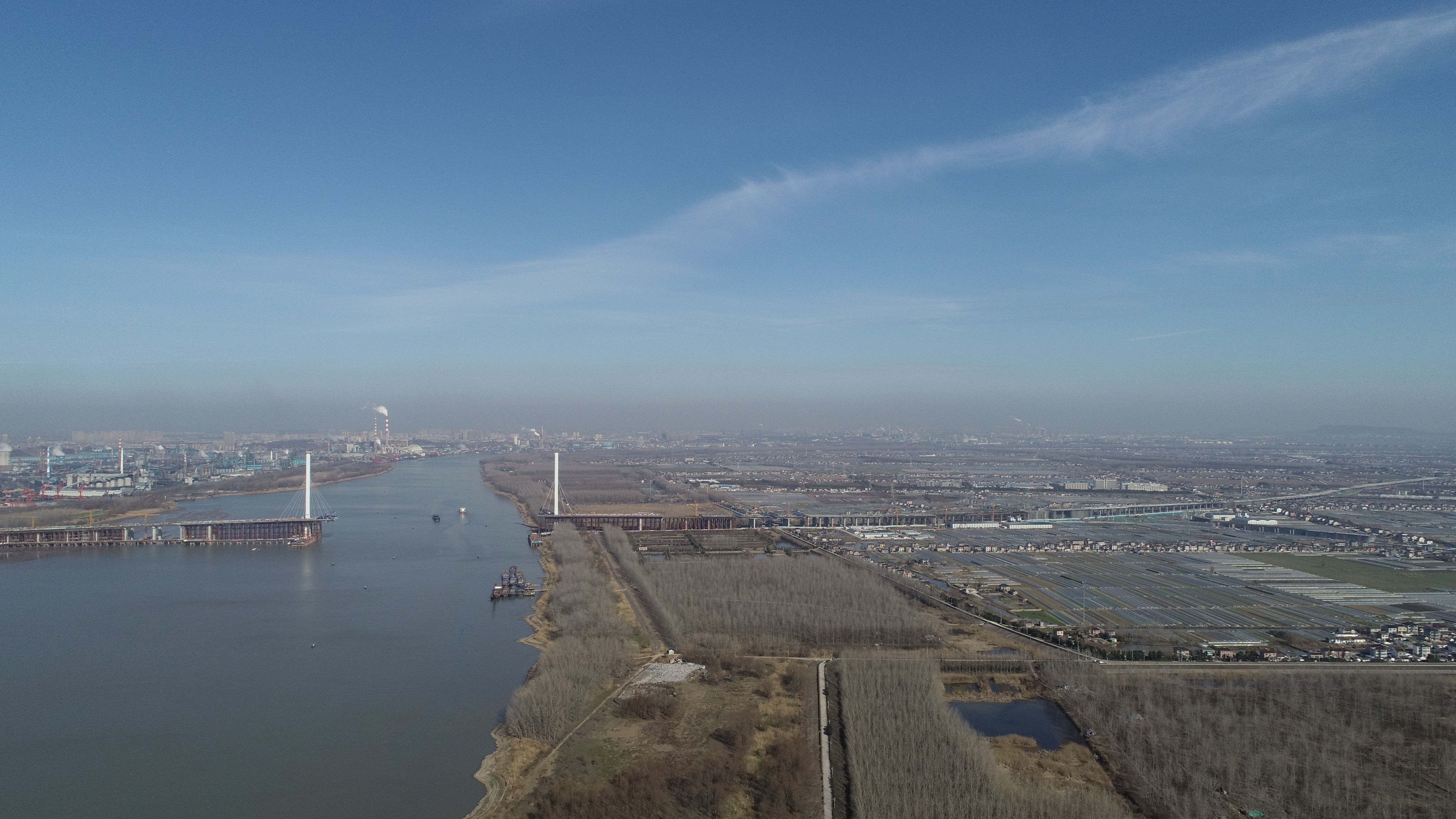 全域防疫无死角南京八卦洲街道无人机加入战疫