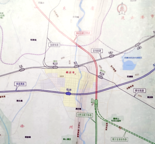淮安高铁规划图最新图片