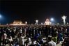 2022年10月1日，北京，市民十一当日在天安门广场观看升国旗仪式。来源：IC photo 
