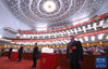 10月22日，中国共产党第二十次全国代表大会闭幕会在北京人民大会堂举行。这是监票人准备监票。新华社记者 刘卫兵 摄